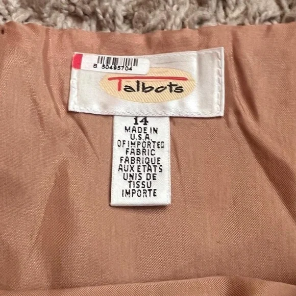 VINTAGE TALBOTS Wool Blend Preppy Chic Plaid Tan Min(d)I Wrap Skirt. NWOT. - Picture 7 of 8